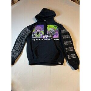 Broken Promises Hoodie Sweatshirt Gamer Arcade Game Over Comic Graphic Sz Medium